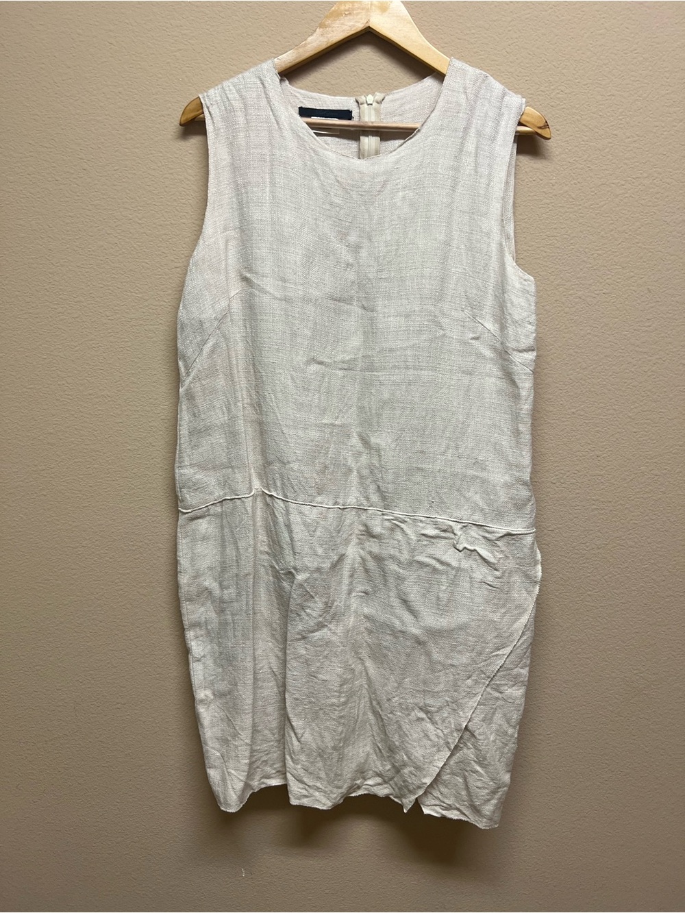 Les Copains women beige linen dress size m